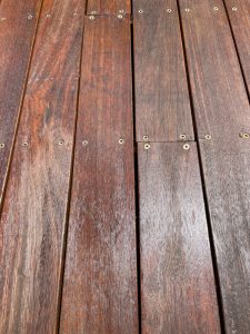 Over Oiled Timber Deck