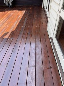 Over Oiled Timber Deck