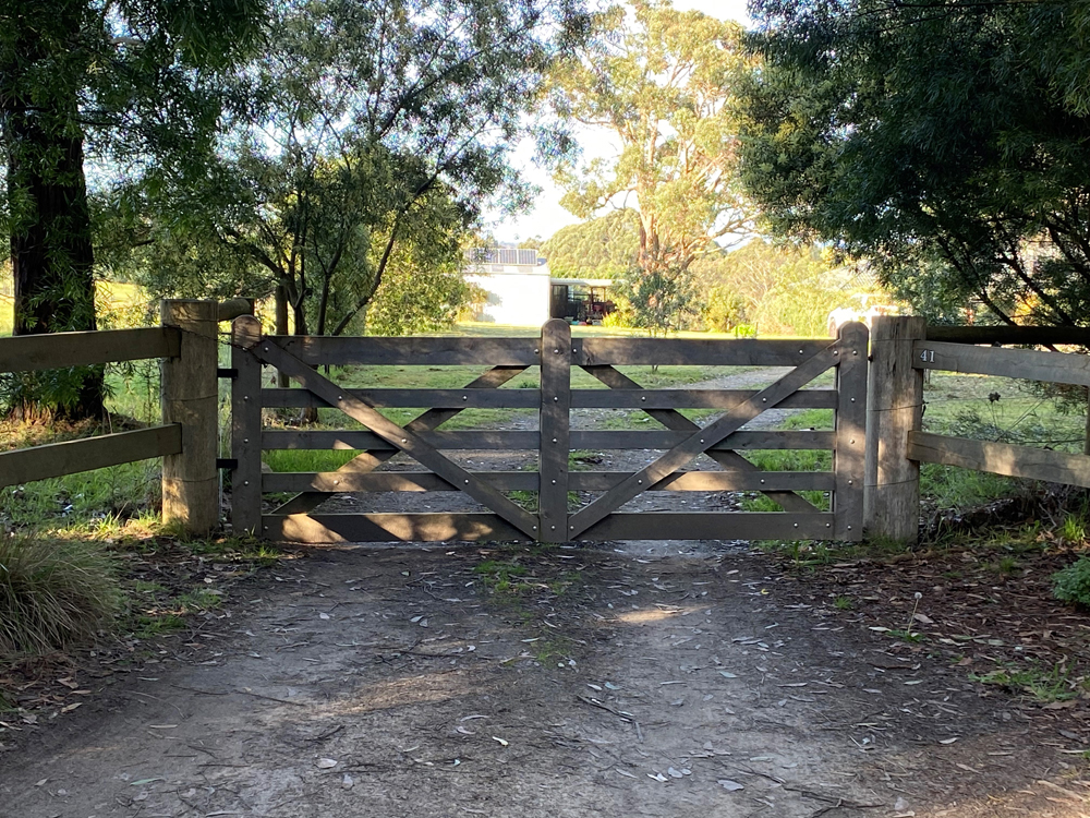 Timber Gate Post